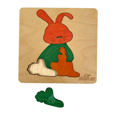 Happy Rabbit - Wooden Puzzle