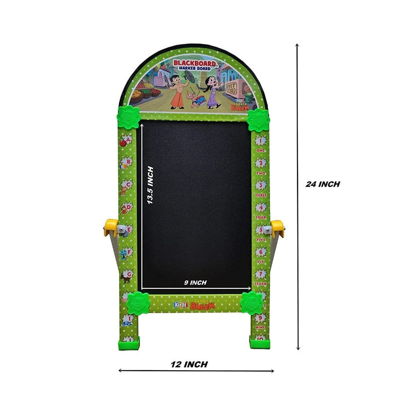 Writing Stand 2 In 1 Black & White Board With Marker Chalk Children With Stand Study Learning & Drawing At Home School Activity Set Playschool Toddlers