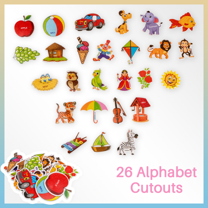 Alphabet Activity Mat (Educational Activity Map with Alphabets)