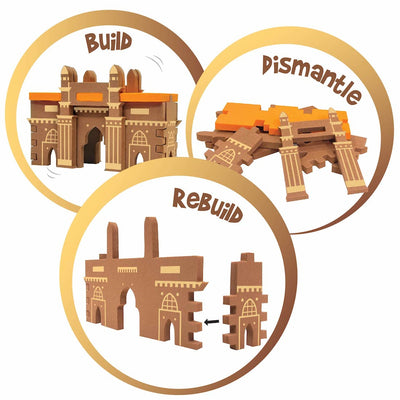 Mapology Monuments of India (130+ Pieces Model Making)