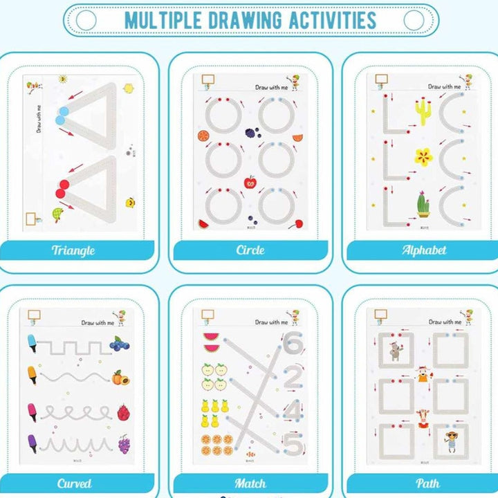 Dot To Dot Line Tracking Workbook