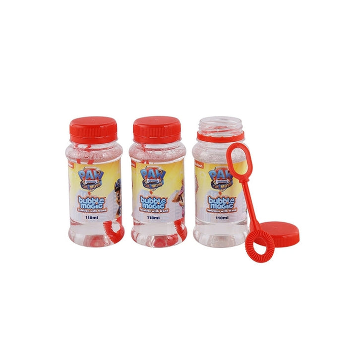 Bubble Magic Paw Patrol Pack Of 3 118 ML Thick Viscous Concentrate Solution Bottle with Wand-Blow