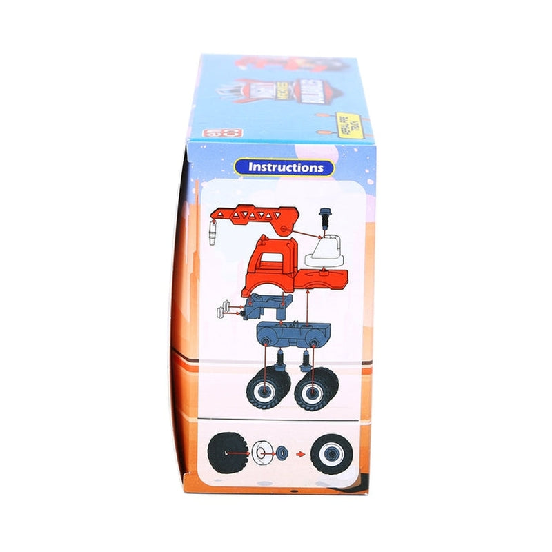 Mighty Machines Buildables -Aerial Fire Truck| Build & Combine Vehicle | Easy To Build Pull Back & Friction Vehicle