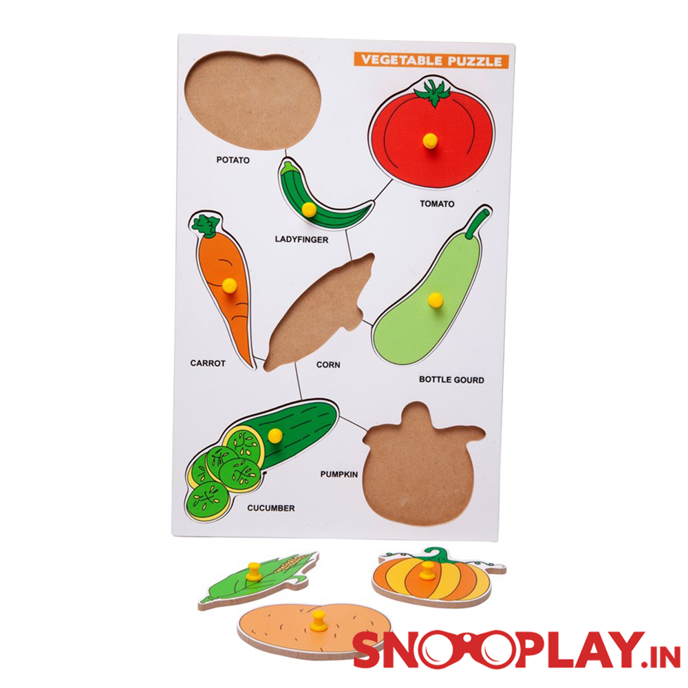 Fruit and Vegetables Wooden Puzzle (3-5 Years)