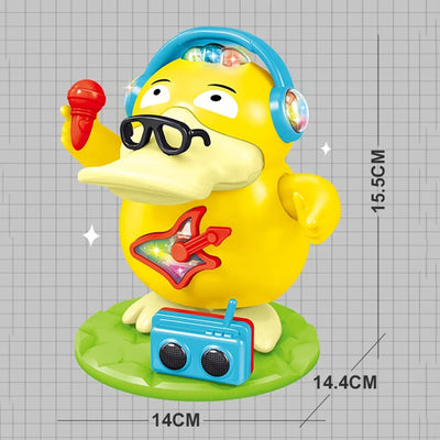 Dancing and Singing Rock Duck Toy with Light and Musical Toys