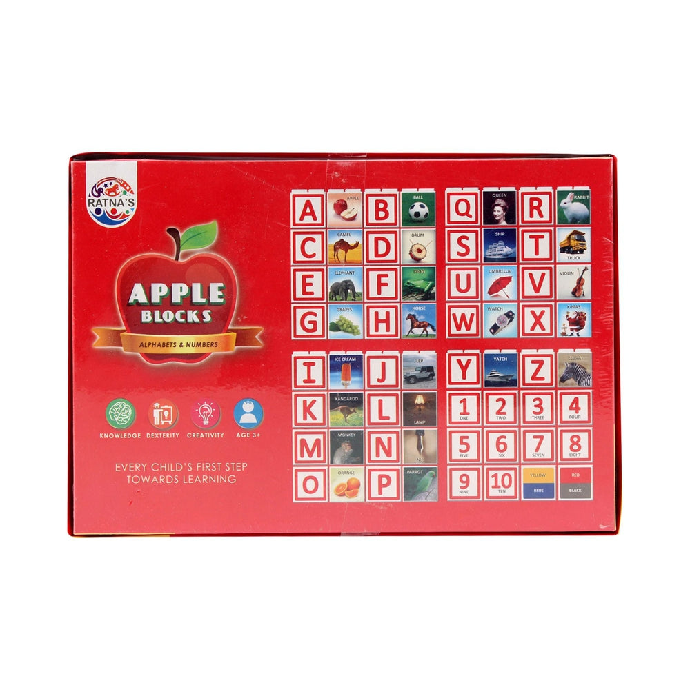 Apple Block Alphabet and Numbers