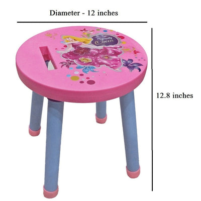 Kids Step Stool Kindergarten Study Stools Lightweight Footstools Sturdy And Durable Very Suitable Multipurpose Use Pink Color