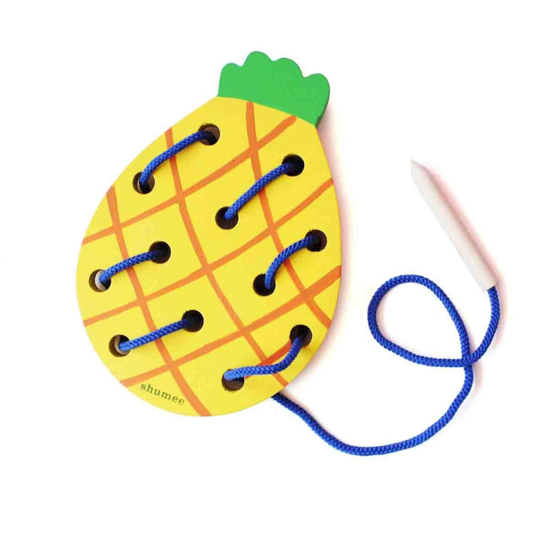 Wooden Lacing Fruit Set - Set Of 2