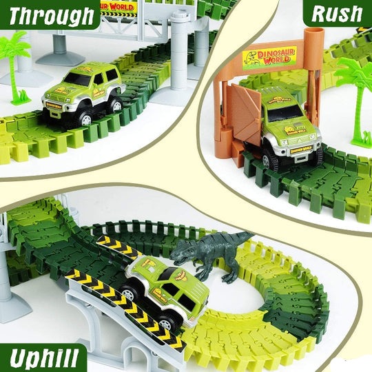 Ultimate Dinosaur 360 Track Set (142 Pieces Set)