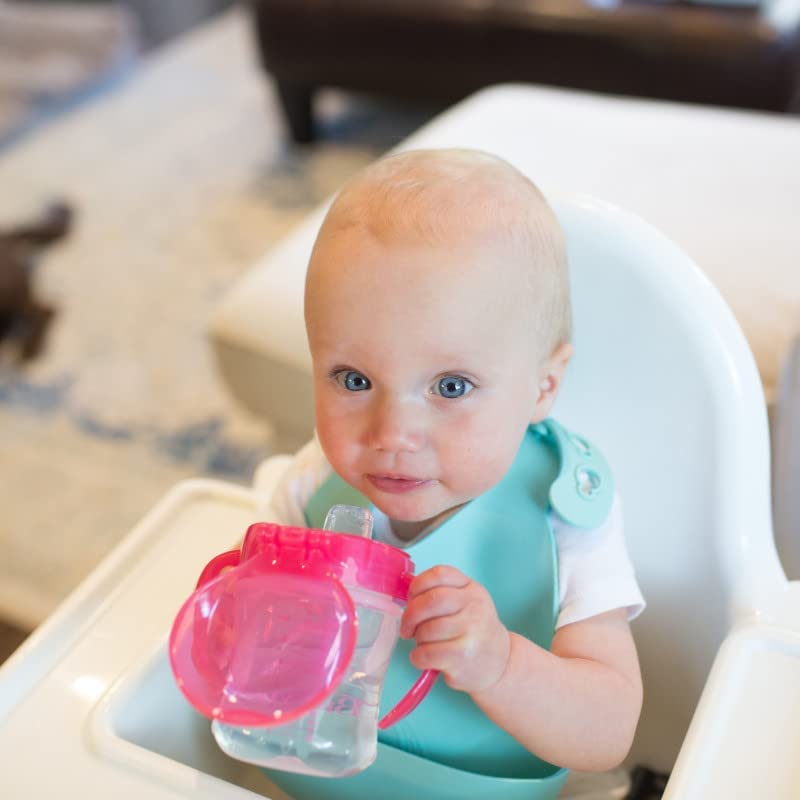 Feeding & Weaning Sipper Soft-Spout Transition Cup W/ Handles - Pink Deco