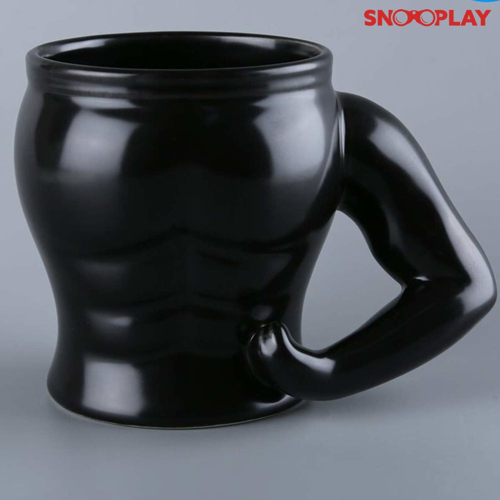 Black Muscle Coffee Mug