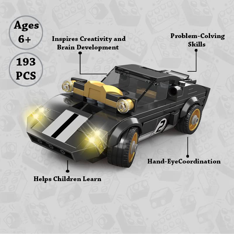 Black Sport Cars Model (187-Pieces)