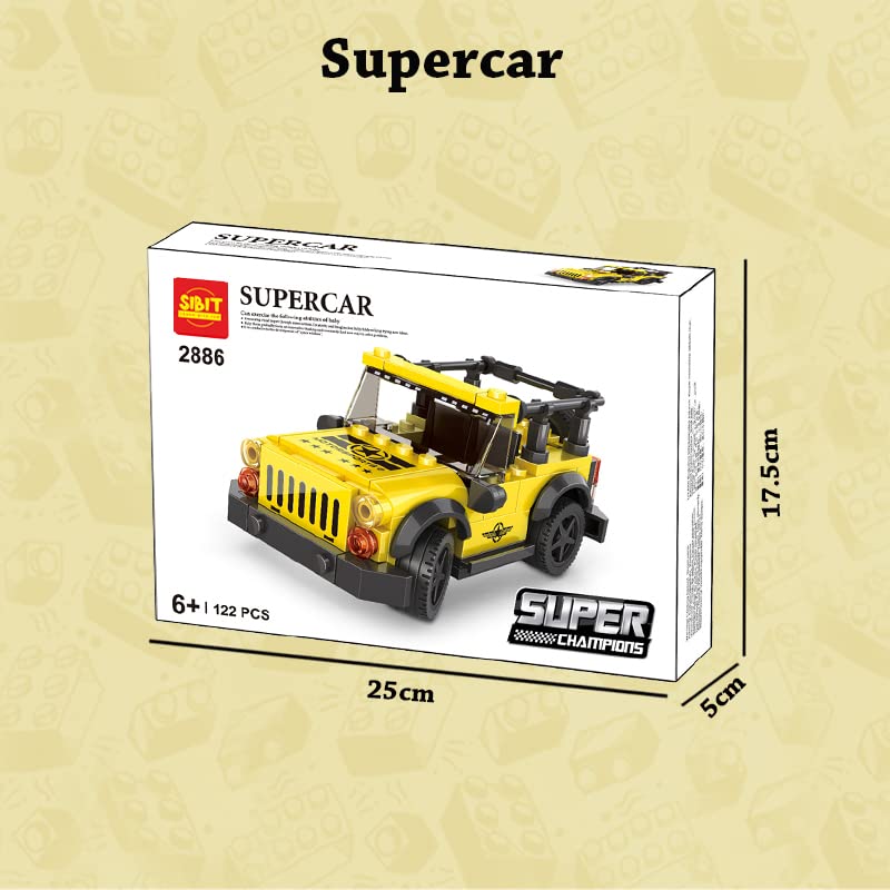 Yellow SUV DIY Kit (122 Pcs)