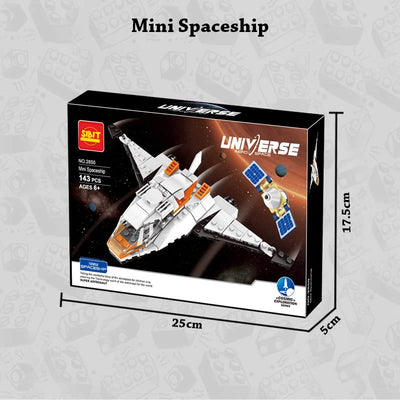 Aerospace Mini Spaceship Toy Building Blocks Kit (143 Pcs)