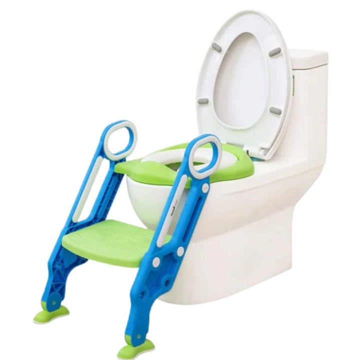 Foldable Potty Training Seat with Safe Handrails & Ladder (1-4 Years)