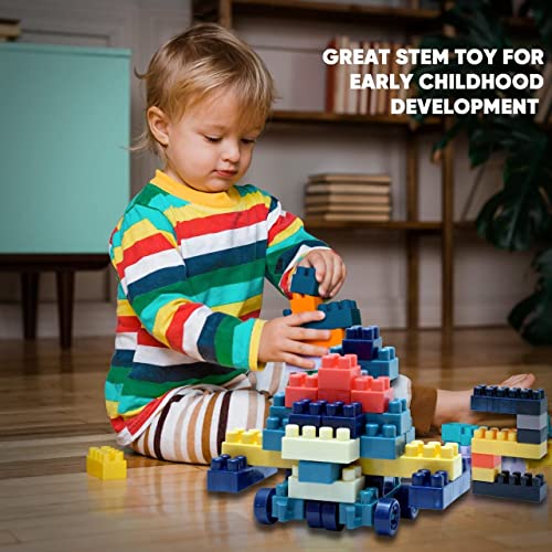 Building Blocks for Kids Including Baseplate (260 Pieces)