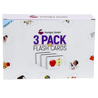 Pack of 3 (Group 3) Colour & Shapes, Numbers, Capital Alphabet Flash Cards for Kids