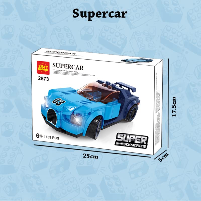 Buggati Chiron Blue colour (139 Pieces)