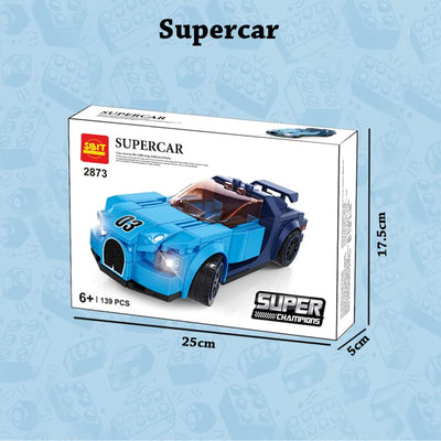 Buggati Chiron Blue colour (139 Pieces)