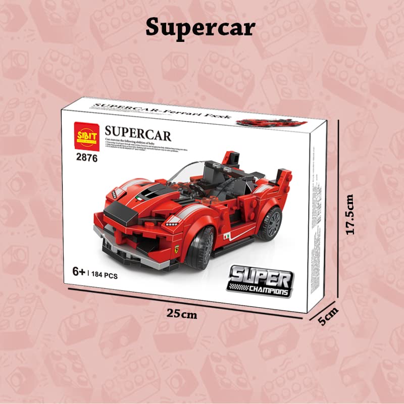 Ferrari  Sport Cars DIY Blocks  (184 Pieces)