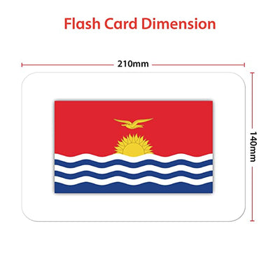 World Countires Flag Flash Cards for Kids & Toddlers |195 Country Flags Flash Cards