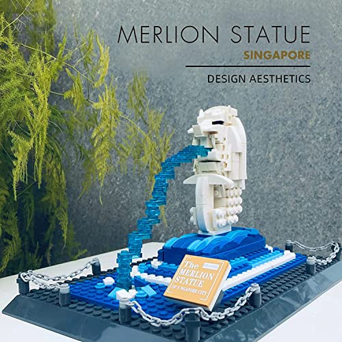 Singapore Merlion Model Building Block Set (503 Pieces)