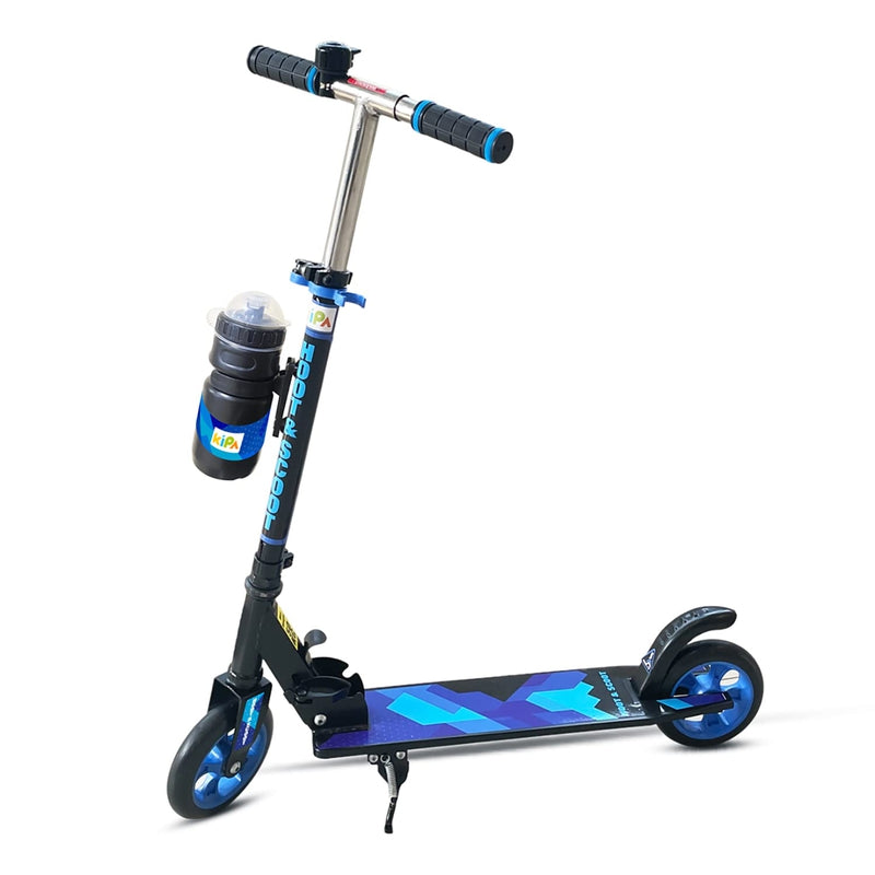 Gaming Hoot and Scoot Tri Scooter with Water Bottle for Kids & Adults 2 Wheels Steel Frame Large Foldable & Height Adjustable Handle Runner Scooter Capacity