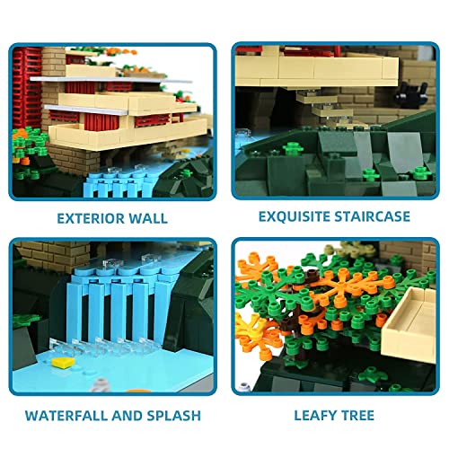 Fallingwater Building Blocks Set (1220 Pieces)