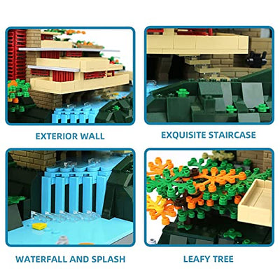 Fallingwater Building Blocks Set (1220 Pieces)