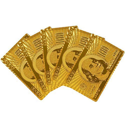 Gold Plated Poker Playing Cards (2 Packs)