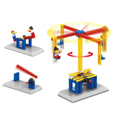 Mechanical Engineering Carousel 3in1 Building Blocks Educational Learning Toy Set (94pcs)