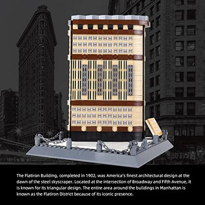 Flat Iron Building- New York  Model Toys Set (838 Pieces)