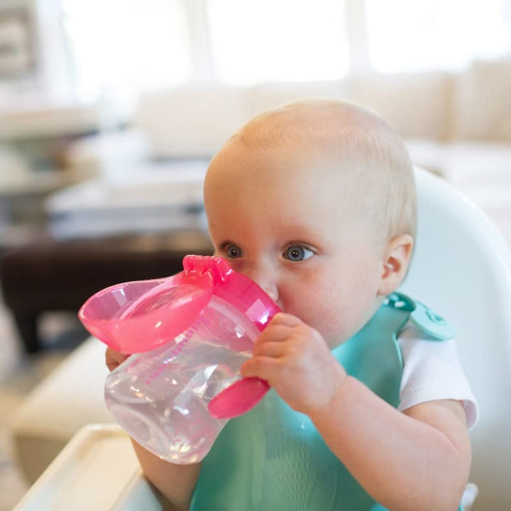 Feeding & Weaning Sipper Soft-Spout Transition Cup W/ Handles - Pink Deco