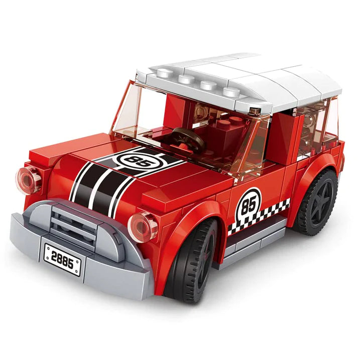 Retro Look Red Car (115 Pcs)