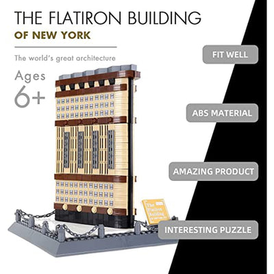 Flat Iron Building- New York  Model Toys Set (838 Pieces)