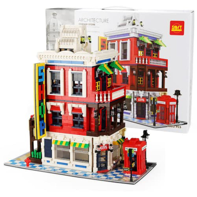 Building Blocks Set (Corner Store) DIY Craft Kit (2332 Pcs)