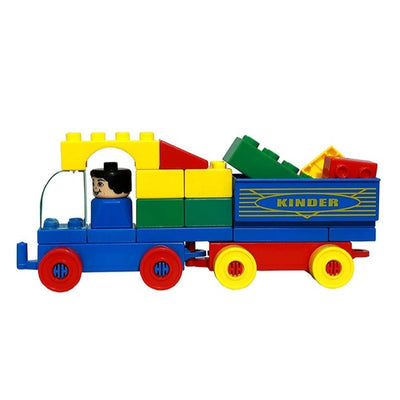 Kinder Blocks Car, Tanker & Dumper (Building Blocks Set) - 30 Pieces