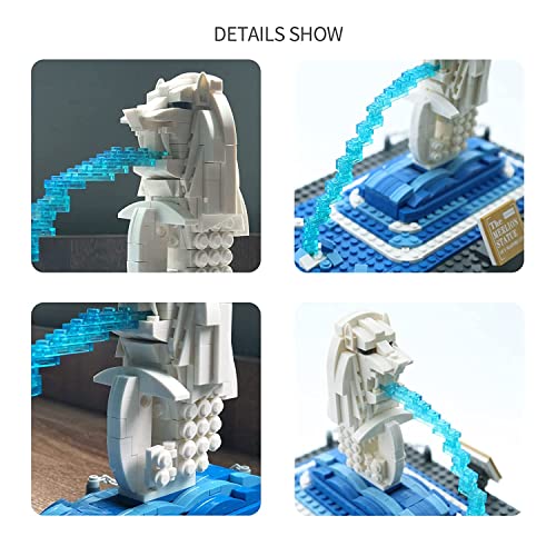 Singapore Merlion Model Building Block Set (503 Pieces)