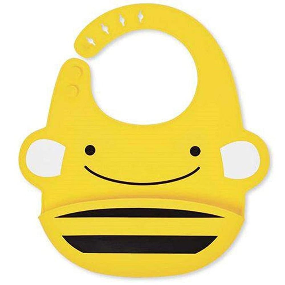 Zoo Fold & Go Silicone Bib
-Bee