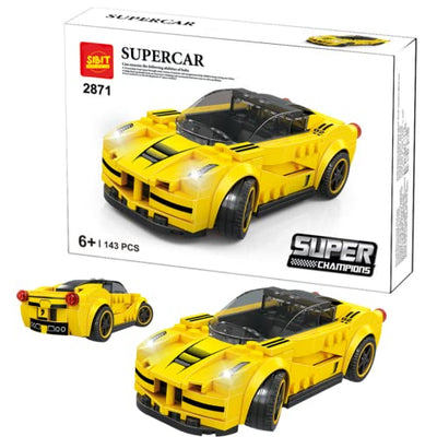 Yellow Ferrari DIY Blocks (143 Pieces)