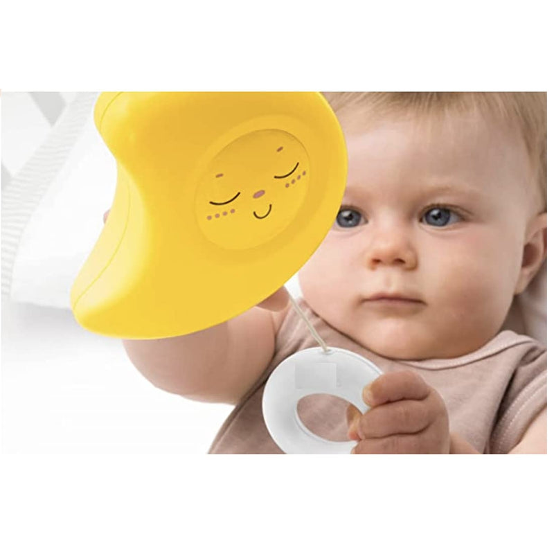 Melodious Yellow Moon with Soft Rounded Shapes for New Born