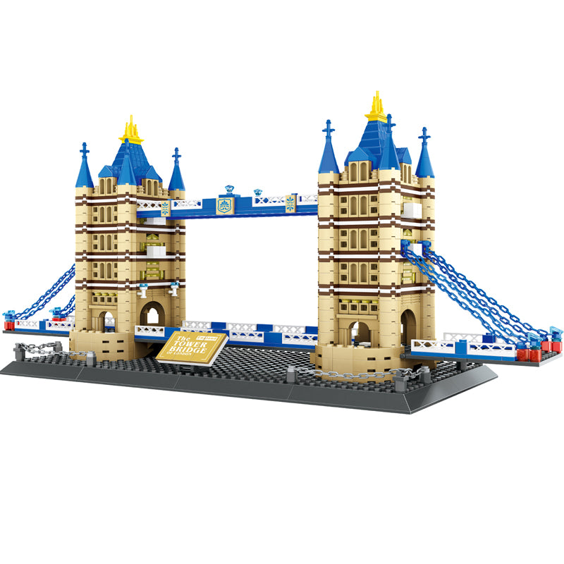 Building Block Toys Tower Bridge London, England Model (1054 Pieces)