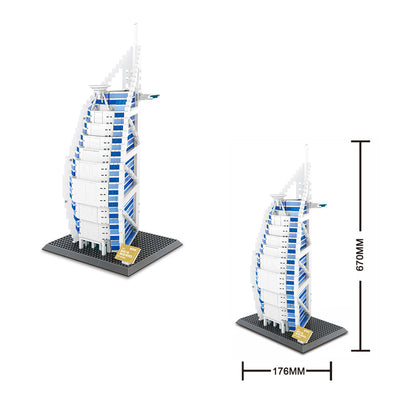 Burjal Arab Hotel Building Block Toys Set (1368 Pieces)