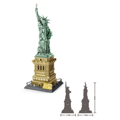 Statue of Liberty Model Building Block Set (1577 Pieces)