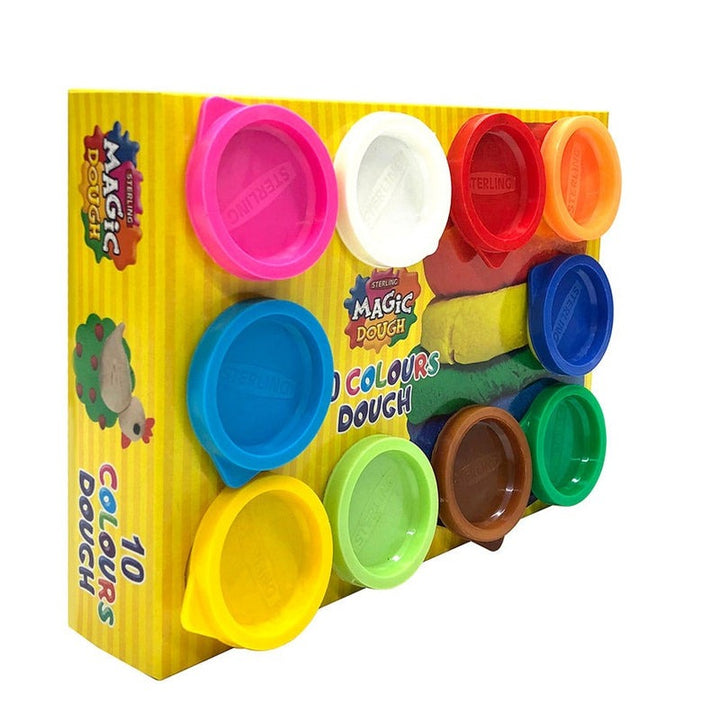 Magic Dough Set of 10 Tubs - 50g (2-8 Years)