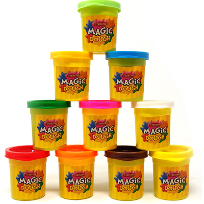 Magic Dough Set of 10 Tubs  (25 Gms)