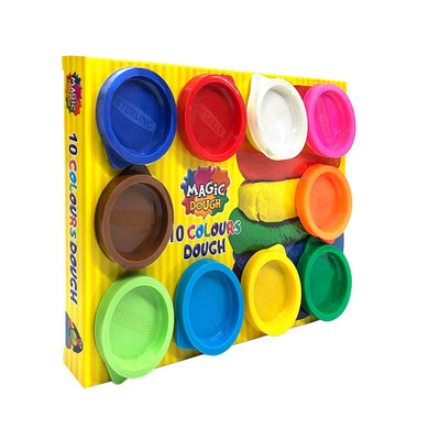 Magic Dough Set of 10 Tubs  (25 Gms)