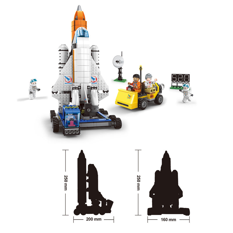 Aerospace Launching Base Building Blocks Toy Kit (896 Pcs)