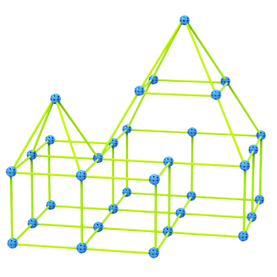 DIY Fort Construction Kit (85 pieces)