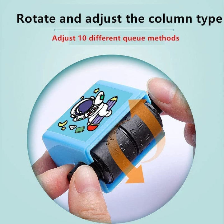 2 in 1 Practice Mathematics Questions Roller Stamps for Kids (Multiplication & Division) - Pack of 2